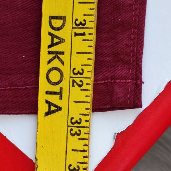 Angry Rabbit jeans women's size 29 burgundy mid-rise - Picture 10 of 12